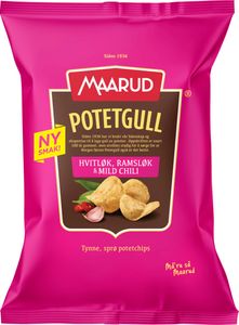 Hovedbilde Maarud Potetgull Hvitl&oslash;k, Ramsl&oslash;k& Mild Chili ...