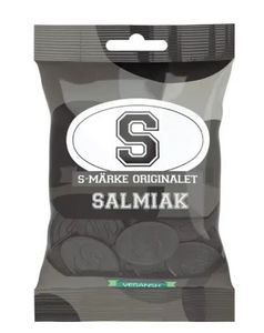 Hovedbilde  S-M&auml;rke Salmiak/Vegan 70g.