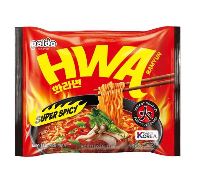 Paldo Hwa Ramen Super Spicy 120g.