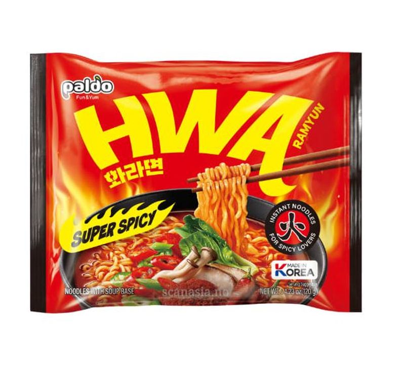 Paldo Hwa Ramen Super Spicy 120g.
