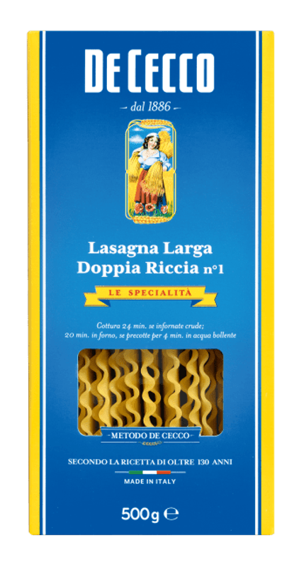 De Cecco lasagneplater 500 g.