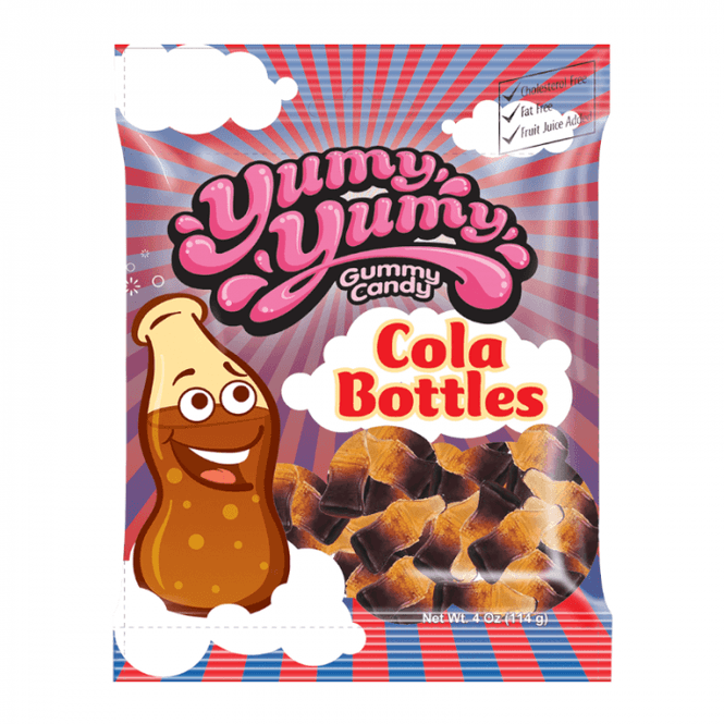 Hovedbilde Yumy Yumy Gummy Candy Cola Bottles  (114g) ./Dato