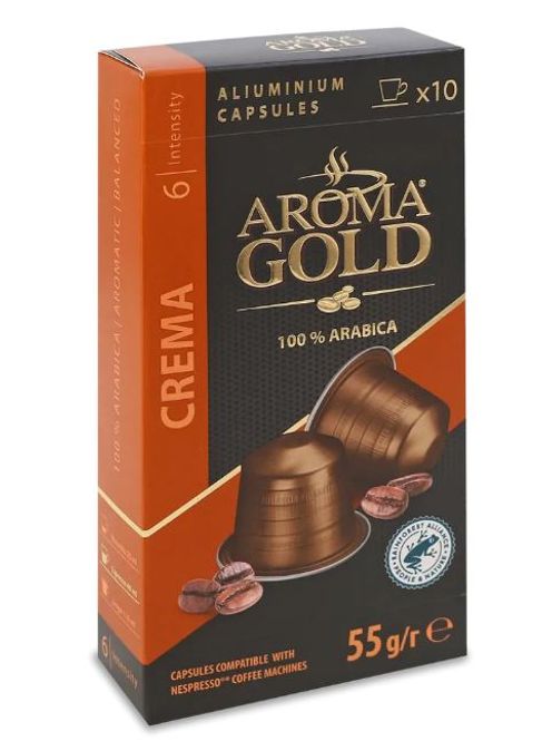 Hovedbilde Aroma Gold  Crema Kapsle 10st.