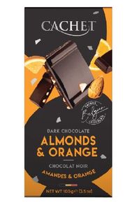 Hovedbilde Cachet Dark Chocolate Almond&Orange 100g.