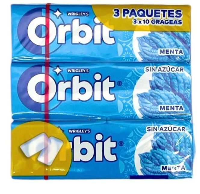 Hovedbilde Orbit Peppermynte Tyggegummi 42gx3pk./ Dato