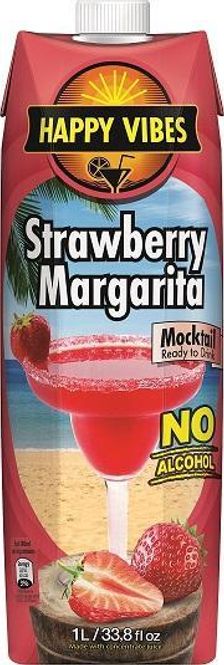Hovedbilde Happy Vibes  Strawberry-Margerita Drink 1L